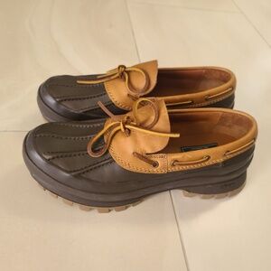 NEW Size 10 Polo Ralph Lauren Mens Boots Country Logan AR Lug Slip Duck Vibram